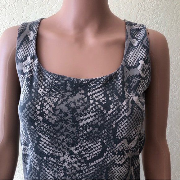 Zara Women’s Size M Animal Print Snake Skin Sleeveless Shirt Elastic Tank-Top - Picture 13 of 16